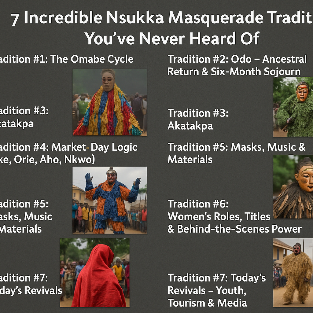 7 Incredible Nsukka Masquerade Traditions You’ve Never Heard Of