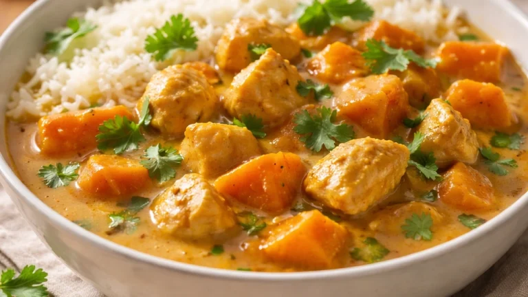 Slow Cooker Chicken and Sweet Potato Curry Meal