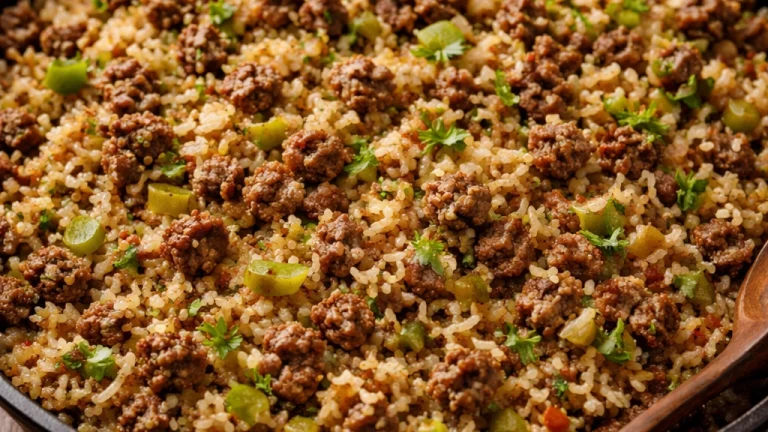 Dirty Rice with Ground Beef Recipe