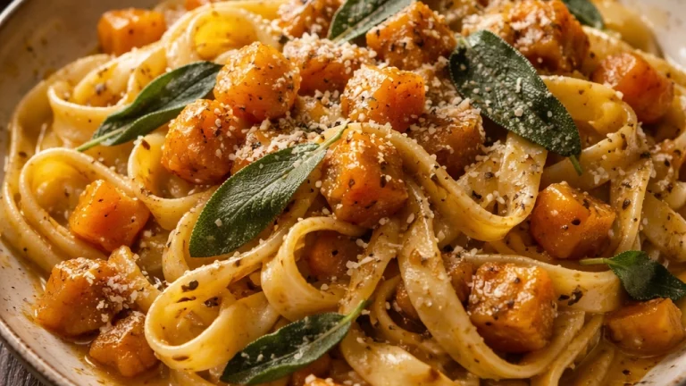 Brown Butter Sage Butternut Squash Pasta
